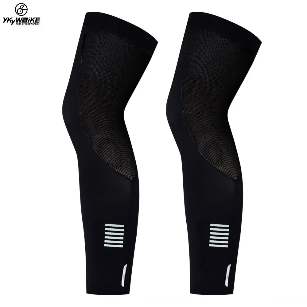 YKYWBIKE Cycling Leg Warmers Unisex Calf Compression Sleeves Outdoor Sports Running Basketball Football Leg Sleeves UV Protecti