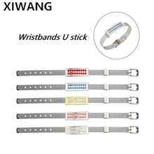 Usb флеш-накопитель 128 ГБ, USB флеш-накопитель 32 ГБ, металлическая Флешка 16 ГБ, синие браслеты 2,0, u-образная Флешка 64 ГБ, ювелирный браслет, флешка 8 Гб