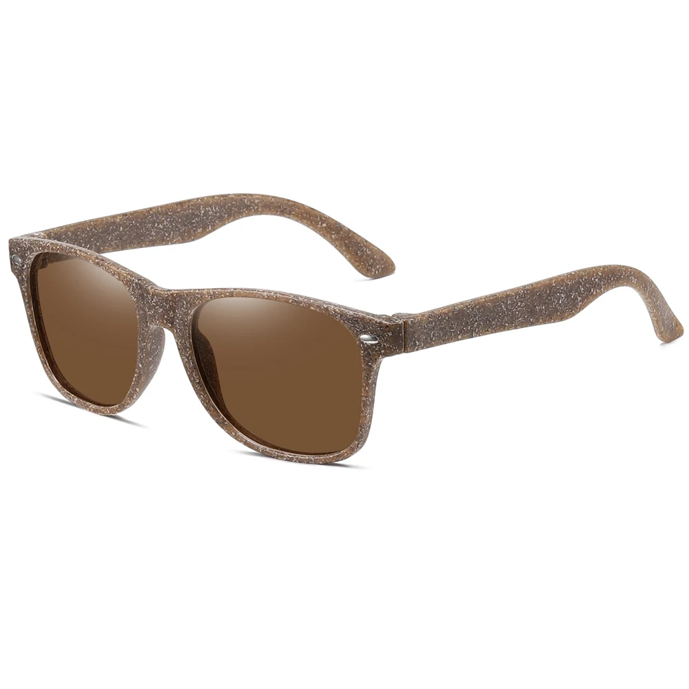 XSW Wood sunglasses for men polarized UV400 coffee material wood sunglasses for fashion women black lens handmade fashion brand designer sunglasses for women Sunglasses