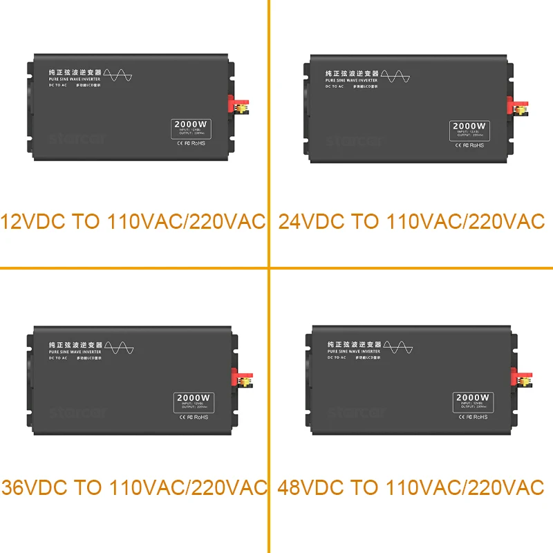 Idealpluse Prezzo Di Fabbrica Prodotto 12V 24V 48V 60V 72V 220Vac 2000W Off Grid Solar Power Inverter
