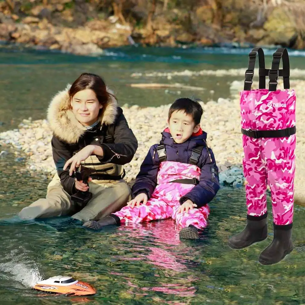 

NeyGu Back-to-School Waterproof and Windproof Suspender Siamese Trousers for Rain and snow weather，water and muddy playing