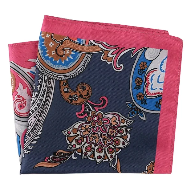 DPH143 Pocket Square Портной Смит мужской роскошный костюм карманные квадраты 30x30 см Большой размер Бизнес Печатных Цветочные Пейсли Твердые в горошек платки полотенце для сундуков - Цвет: DPH143 Pocket Square