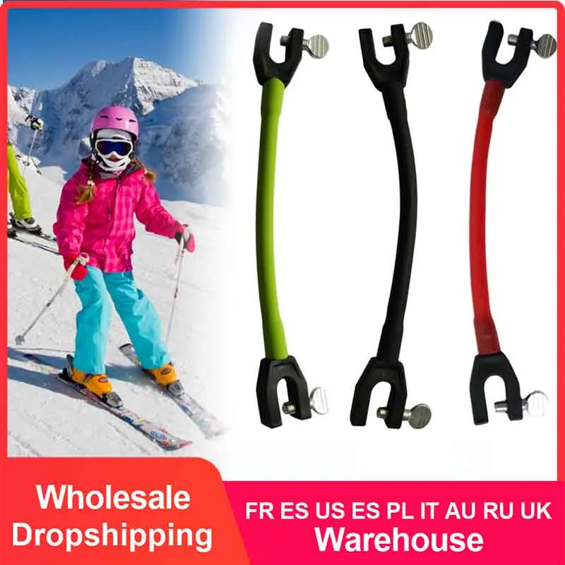 

Safe Ski Tip Connector Outdoor Elastic Clip Winter Kids Protection Latex Sports Training Compact Easy Wedge Removable Beginner