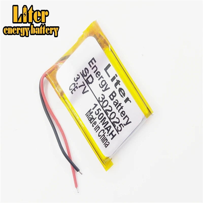 10 шт. 3 7 В 302025 032025 150 мАч MP3 MP4 MP5 маленький Bluetooth клип рекордер аккумуляторная