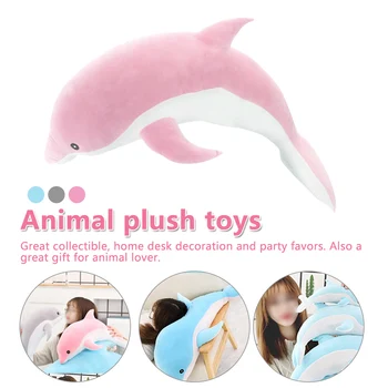

Kawaii Soft Dolphin Plush Toys Dolls Stuffed Down Cotton Animal Nap Pillow Kids Toy Christmas Gift for Girls