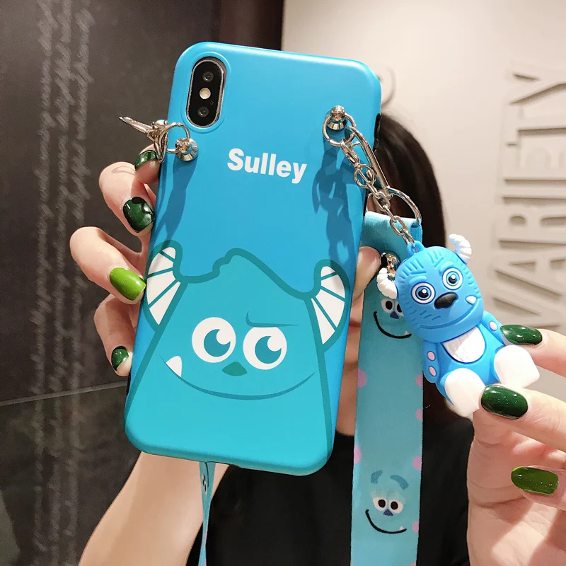 Матовый чехол с монстрами для iphone XS max XR X Cute Sullivan Mike 8plus 8 6s p 7 7P мультяшная оболочка