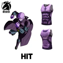 Дышащий спортивный жилет для фитнеса Лето аниме Hitt Печатный облегающий безрукавный базовый жилет стиль внешней торговли