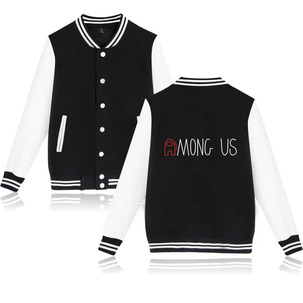 

Among Us Baseball Jacket Hoodie Sweatshirts Autumn Winter Jackts Fashion Harajuku Tracksuit Coats Print Men Women Clothing