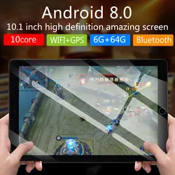 Новый 10,1 дюймовый планшетный ПК четырехъядерный оригинальный Android 8,1 6 ГБ ОЗУ 128 Гб ПЗУ IPS Двойная sim-карта телефонный звонок Tab телефон ПК