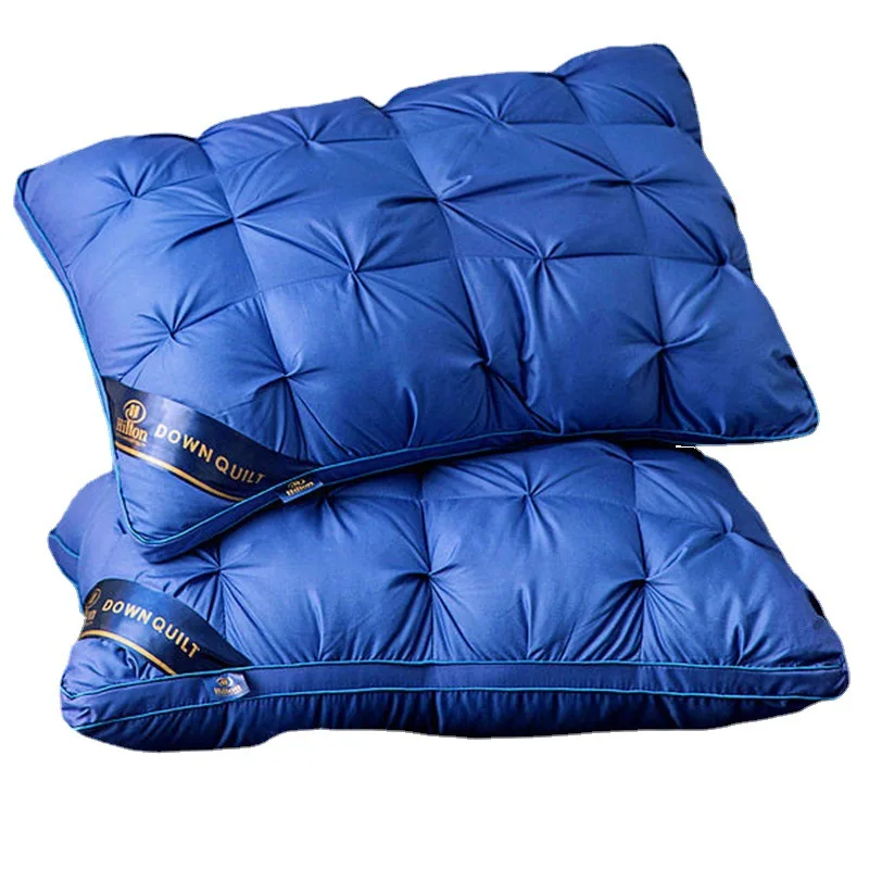 Hilton-花の装飾が施された3D羽毛布団,柔らかい弾性枕,コア枕,シングル