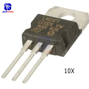 

10 PCS/Lot IC Chips LM317T LM317 317 Adjustable Regulator Transistor TO-220 Voltage Regulator Original Integrated Circuit