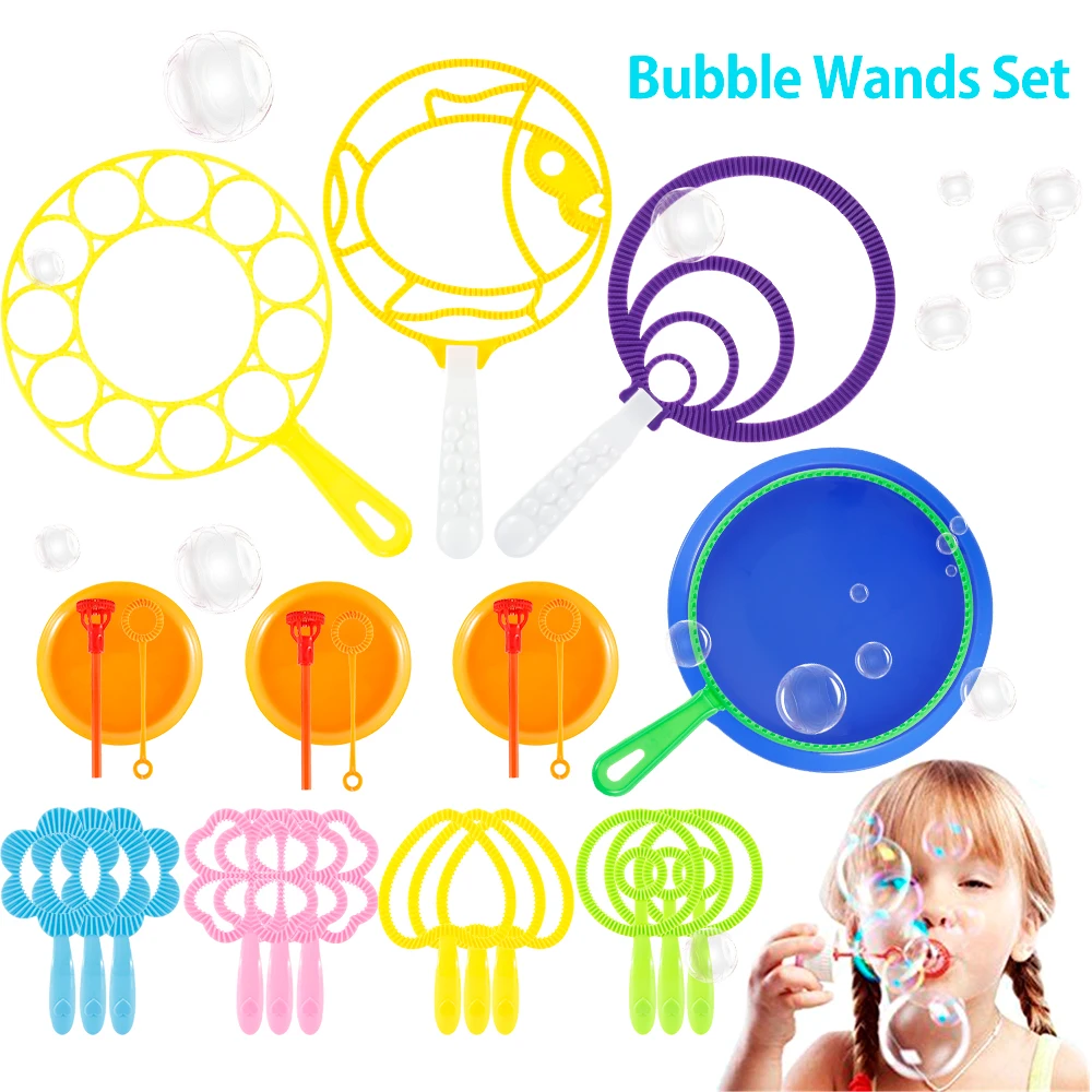 

26PCS/set Blowing Bubble Soap Tools Toy Random Color Bubble Stick Set Outdoor Bubble Blower Machine Toys for Kids Children Gifts