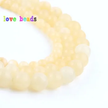 

Natural Smooth Mihuang Yellow Jades Beads Perles Loose Stone Beads for Jewelry Making DIY Bracelet 15" 4/6/8/10/12mm Minerals