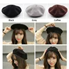 French Beret Caps for Women Autumn Winter Outdoor Berets Street Style Plain Cap Wool Warm Femme Girl's Beanie Hat Caps ► Photo 3/6