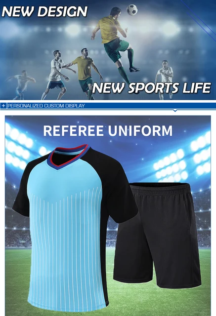 Official Soccer Referee Uniform  Sports Football Referee Jersey - Referee  Soccer - Aliexpress