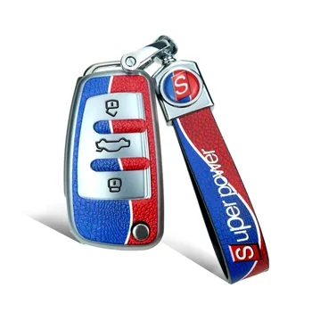 

Trend TPU Car Key Cover Case For Audi A6 C6 Q2 Q3 TT S5 R8 A1 A4 B7 2020 2019 Fashion Key Holder Protection Car Key Chain Fob