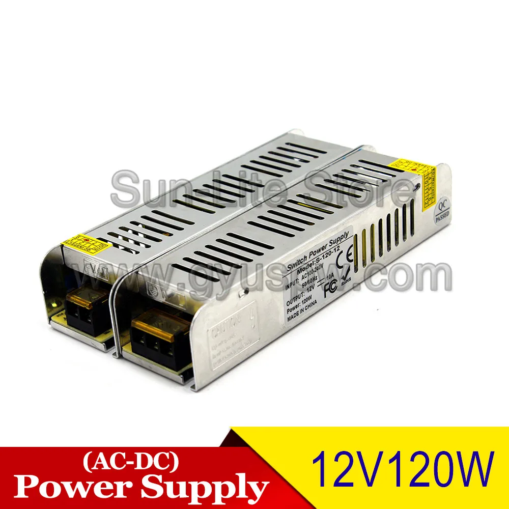 Переменные Трансформаторы освещения DC12V 48W 60W 72W 100W 120W 150W 180W 240W 250W 300W 350W 360W 12V DC источник питания для Светодиодный свет