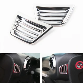 

Dashboard Air Outlet Vent Decoration Cover Trim Sticker for Jeep Wrangler JK JKU 2007-2017 ABS Chrome Car Interior Accessories