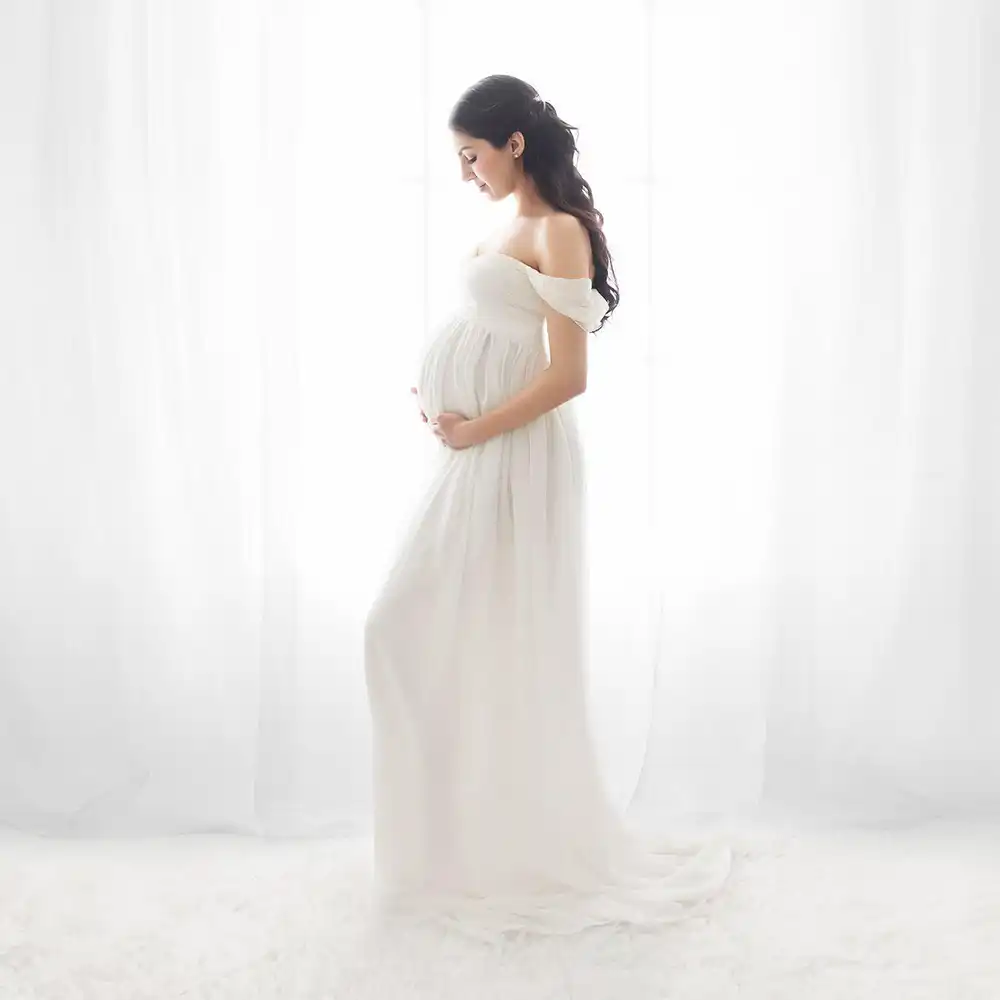 chiffon pregnancy dresses