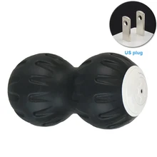 Шейная головка для похудения мышц Расслабляющая тренировка вибрирующий мяч для массажа тела фитнес арахисовая Форма Электрический Йога релиз ролик