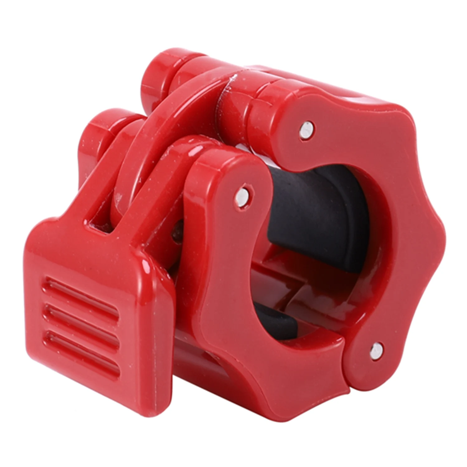 

2.5-3cm Red Weight Lifting Quick Release Lock Jaw Gym Wrokout Quick Release Dumbbell Clamps for Fitness Training Powerlifting