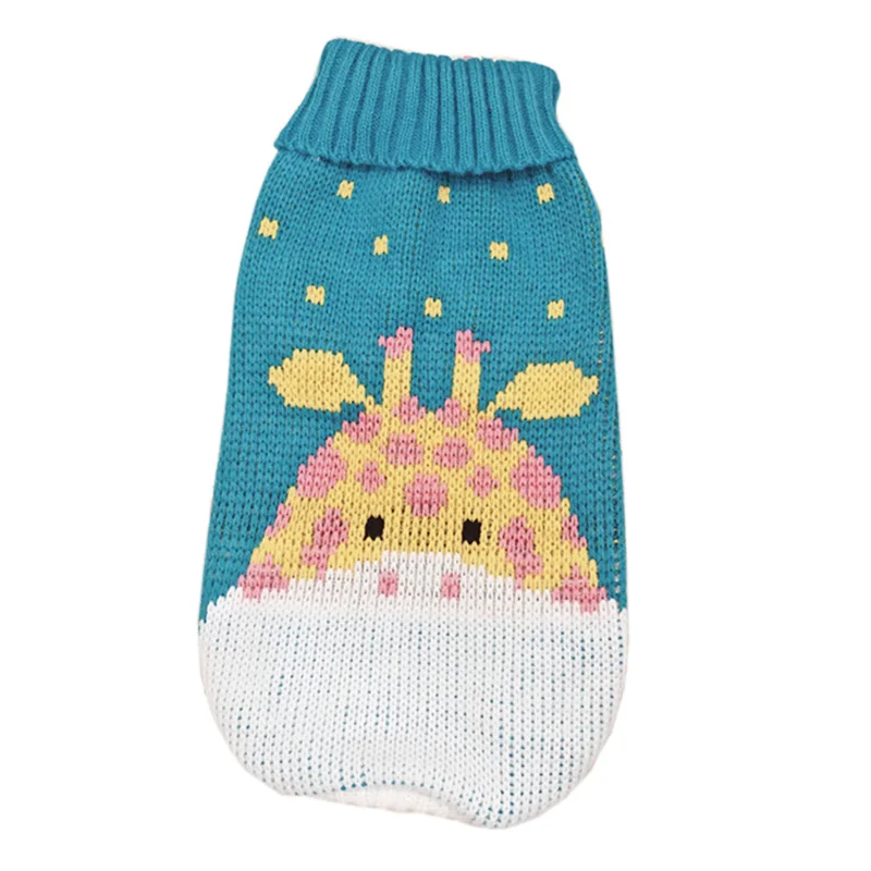Giraffe Милый Кот зимний свитер пуловер теплая одежда для домашних животных для кошек Kedi Толстовка Kitten Cat костюм одежда Mascotas ropa para gatos - Цвет: Giraffe