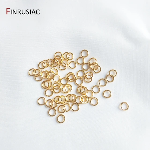 100pcs Stainless Steel Gold-plated Strong & Durable Jump Ring 0.7mm For Diy  Jewelry Making