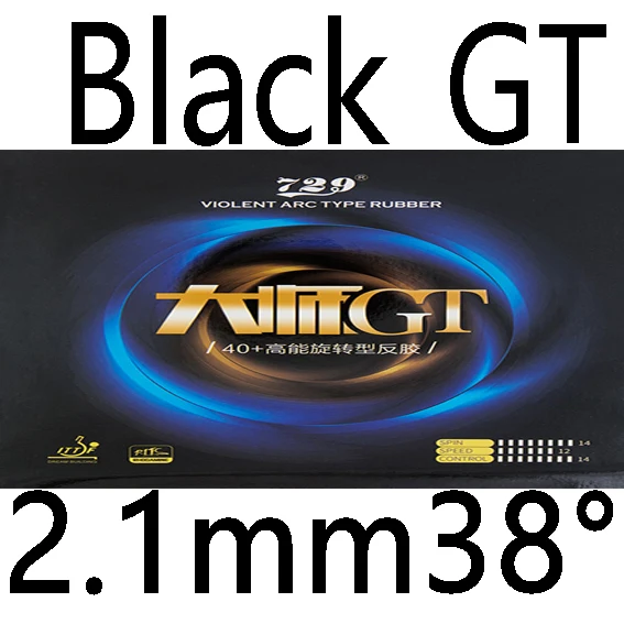 BLACK 2.1mm 38 Дружба 729 loop master GS master GT violence Настольный теннис Резина с губкой высокое качество - Цвет: BLACK 2.1mm 38
