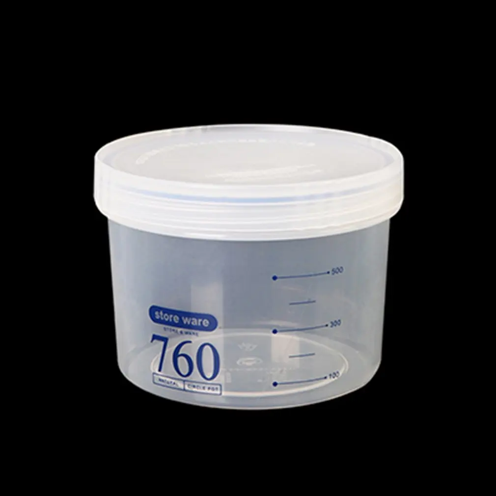 

760-1500ml Scale Marking Food Fresh-keeping bottle Dry Food Snack Storage Can With Lid Kitchen Fruits Spices Container Jars