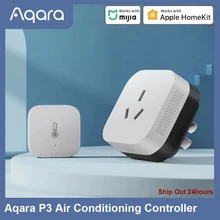 Aqara p3 ar condicionado controlador hub aqara sensor de umidade temperatura zigbee app controle remoto para mijia app apple homekit