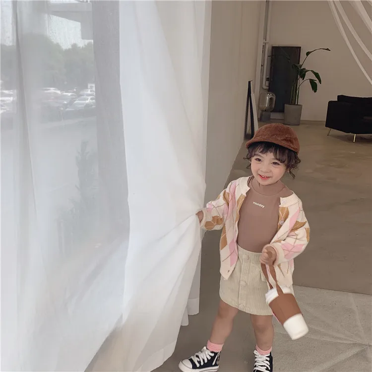 New Children's Christmas Clothes Baby Girl Cute Cardigan Sweater Toddler Long Sleeve Knitting Coats Boys Cardigan Jackets