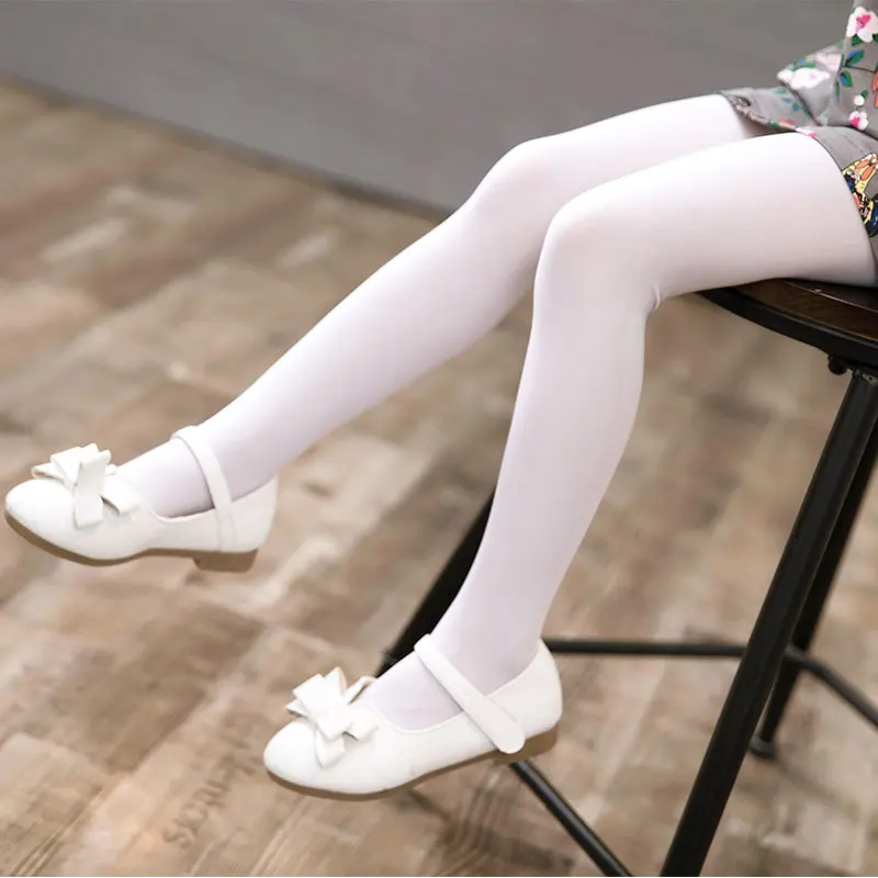 Panty-hose for Kids Upshift GIRL'S Leggings Thin Gymnastic White Dance Pantyhose Spring And Autumn Silk Stockings