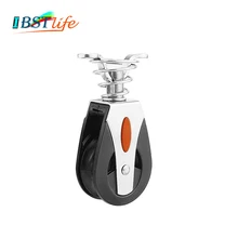 1500Lbs нагрузки шкив блок Универсальная головка одиночный шкив поворотный парусник скольжения подшипник блок веревка бегун лодка аксессуары для пилатеса