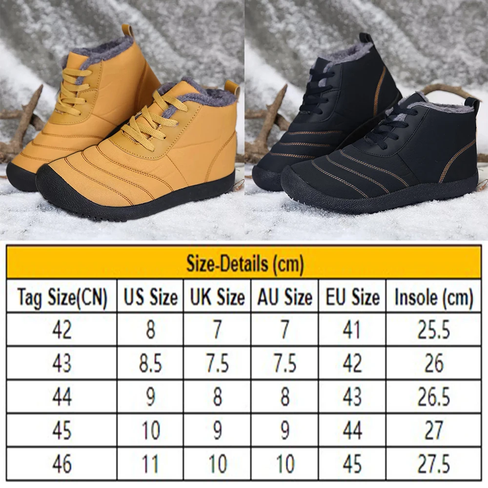 Зимние мужские ботинки водонепроницаемые удобные зимние ботинки теплые ботильоны на меху мужская повседневная легкая обувь мужская обувь D30