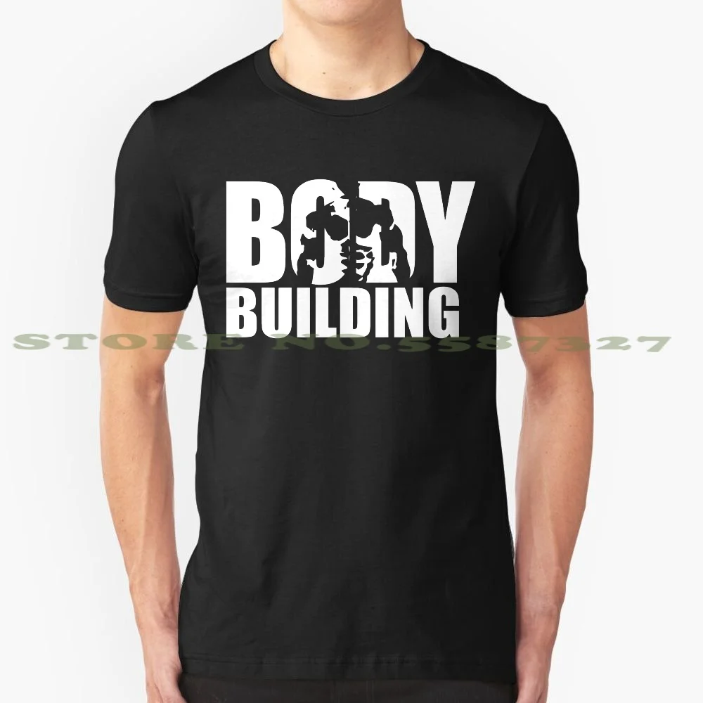 Bodybuilding Iconic ( White ) Summer Funny T Shirt For Men Women Workout Fitness Gym Wod Exercise Motivation | Мужская одежда