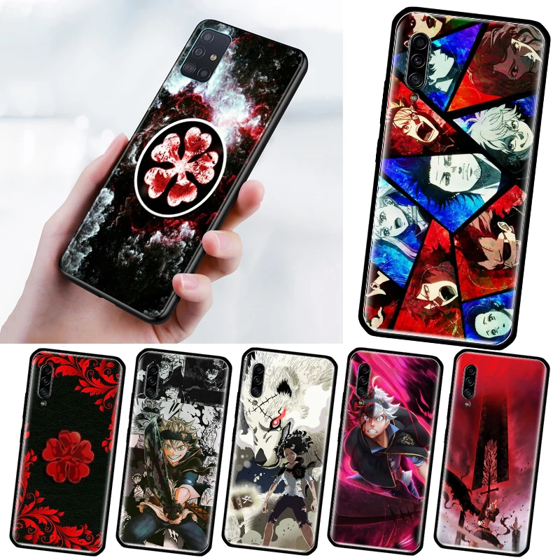 Black Clover Asta Silicone Case for Samsung A21S A71 A51 A70 A50 A30 A20 A20E A20S A20S A10E A10S Phone Shell Fundas TPU Coque 1