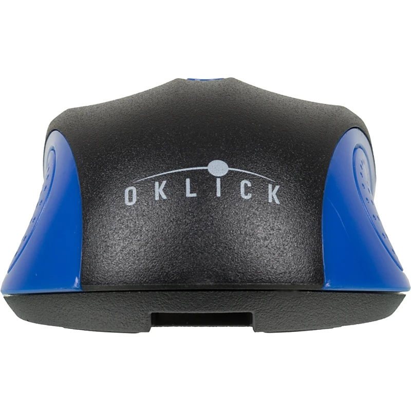 Мышь Oklick 485MW черный/синий оптическая(1200dpi) беспроводная USB(2but