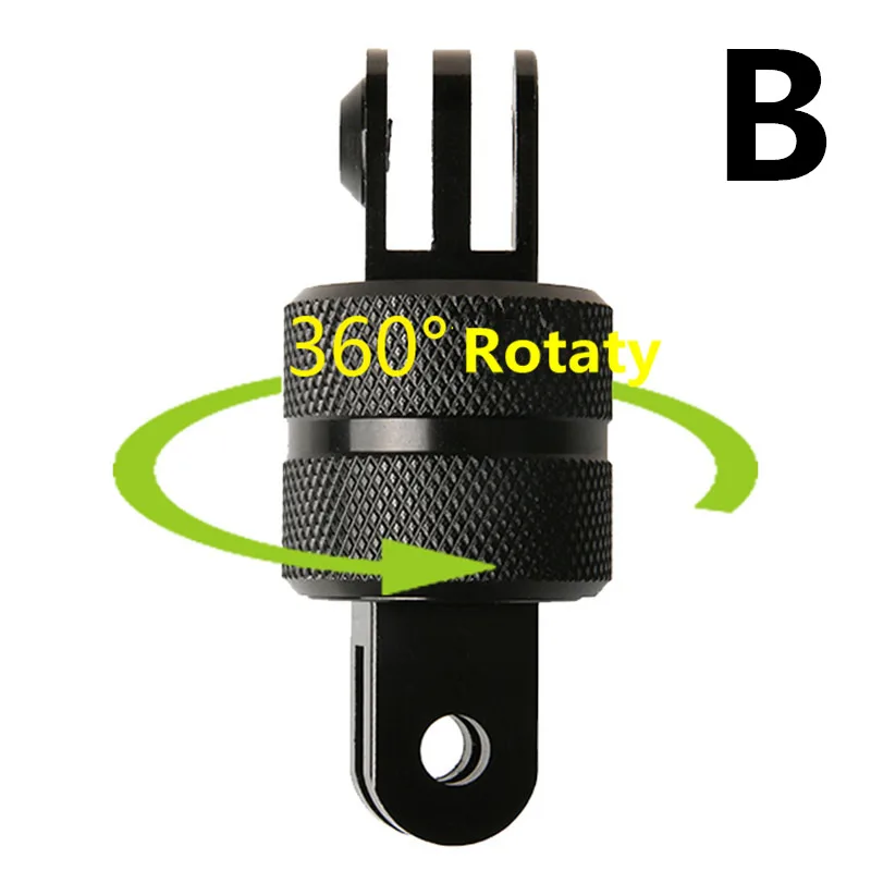 Supporto A Sgancio Rapido In Alluminio 360° Per GoPro Hero 8/9/10/11/12, Max, Akaso, SJCAM, Xiaomi Yi - Fibbia Metallica