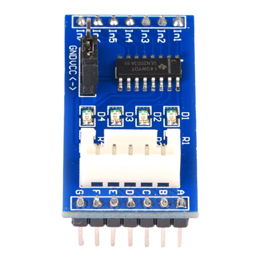 

Blue Pcb Board Uln2003 Five-Wire Four-Phase Stepper Motor Drive Module Pin Header Down Drive Board Module