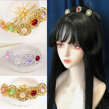 

Festival Wedding Hair Accessories Bridal Hair Stick U Type Hairpin Beautiful Headdress Plait Hair Clip Hair Accessories