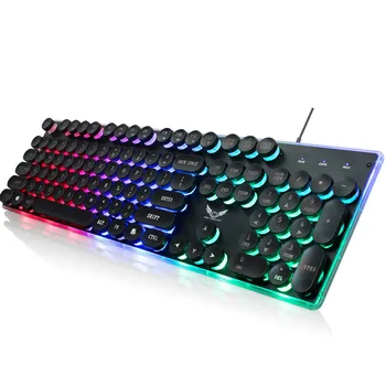 

Backlit Gaming USB Keyboard Multimedia Illuminated Color LED USB Wired For PUBG Desktop Office Entertainment For Laptop Pc Gamer