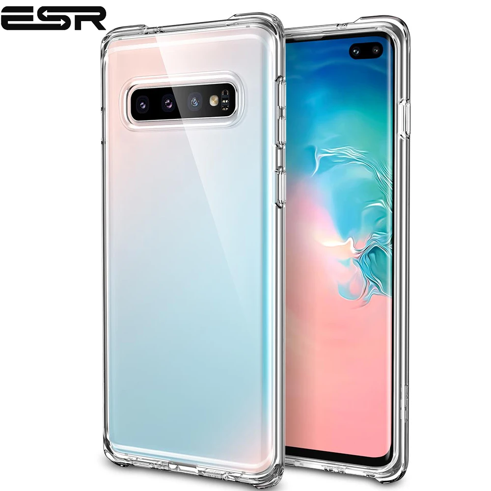 Мягкий чехол из ТПУ для Samsung Galaxy S10 Plus Ультратонкий Прозрачный чехол-Бампер |