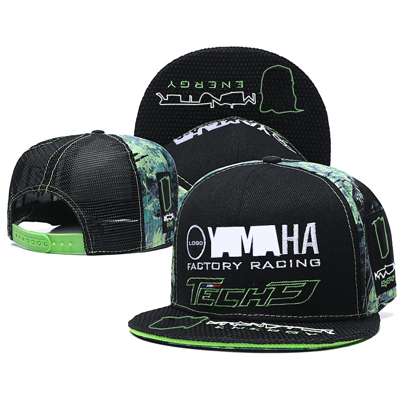 Gorra de béisbol con bordado de rejilla hueca para yamaha, gorra de béisbol creativa para moto gp, con logotipo de yamaha, para exteriores, todoterreno, F1, regalo de béisbol para mujer| -
