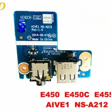 Для lenovo E450 E450C E455 звуковая плата USB доска E450 E450C E455 AIVE1 NS-A212 испытанное хорошее