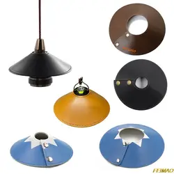 Leather Lampshade Hollow Modern Outdoor Camping Lamp Shade Replacement Thickened Cover Dust-proof Lampshade Outdoor Decor