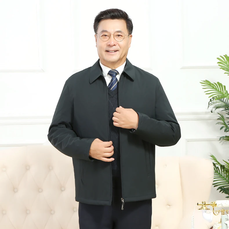Mu Yuan Yang новая зимняя хлопковая стеганая куртка с отложным воротником мужская Толстая парка на молнии повседневное Свободное пальто 3XL 4XL