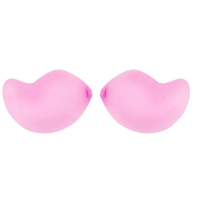 1 Pair Pink Силиконовый бюстгальтер с эффектом пуш-ап, самоклеющийся бесшовный бюстгальтер с застежкой спереди без бретелек, женские невидимые бюстгальтеры с лентами для подтяжки груди, Прямая поставка - Цвет: 1 Pair Pink