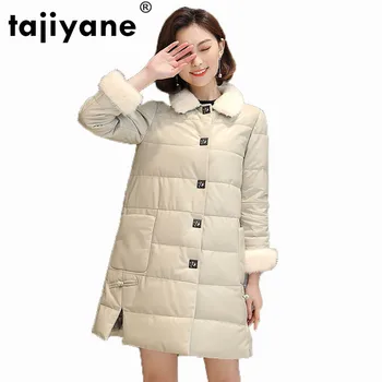 

Real Fur Coat Genuine Leather Jacket Autumn Winter Jacket Women Clothes 2018 Korean Mink Fur Collar Long Sheepskin Coat ZT1325