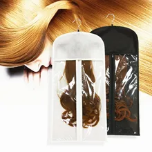 1 шт., переносные накладные волосы, ПВХ, посылка, чехол для костюма, сумка для хранения парика, держатель для одежды, накладные волосы, пылезащитная крышка, зажим