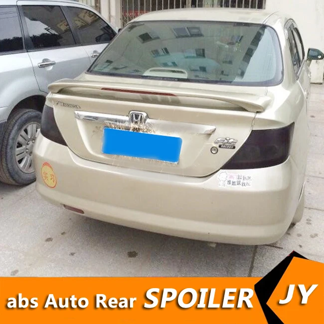 For HONDA FIT Spoiler 2002 2005 jazz spoiler with light High Quality